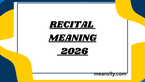 Recital Meaning
