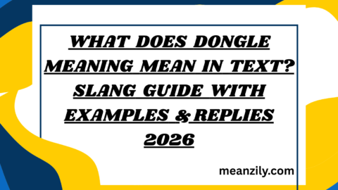 What Does Dongle Meaning Mean in Text? Slang Guide with Examples & Replies