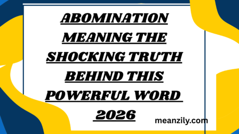 Abomination Meaning The Shocking Truth Behind This Powerful Word
