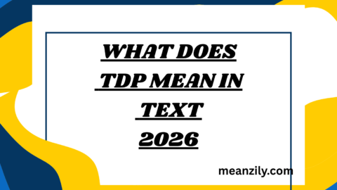 What Does TDP Mean in Text