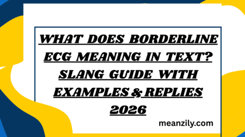 What Does Borderline ECG Meaning in Text? Slang Guide with Examples & Replies