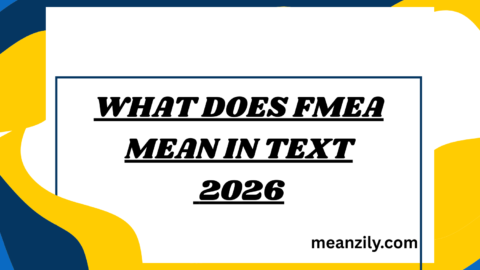 What Does FMEA Mean in Text