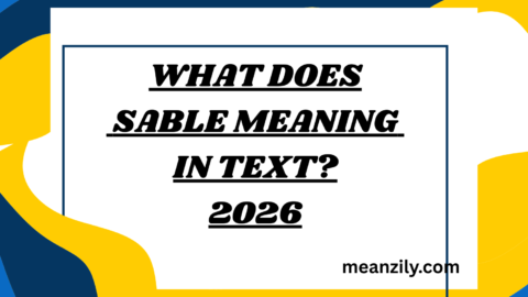 What Does Sable Meaning in Text?