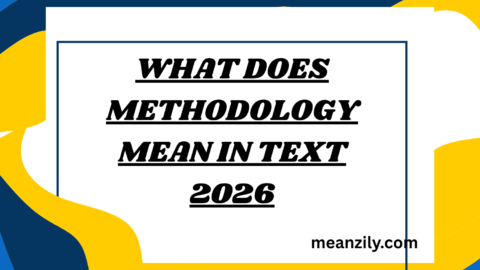 What Does Methodology Mean in Text