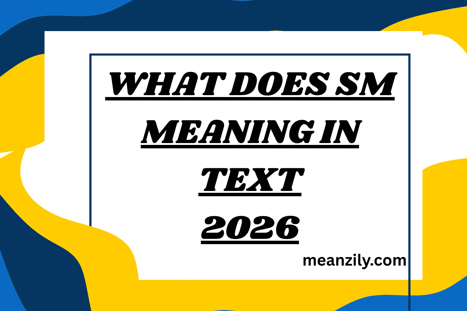 Sm Means What Does SM Meaning in Text? Real Meaning Examples & Social Media Use 2026