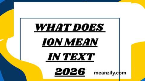 What Does Ion Mean in Text