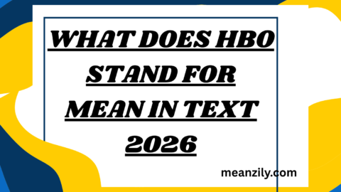 What Does HBO Stand for Mean in Text