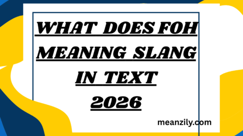 What Does foh meaning slang in Text