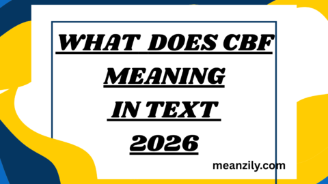 What Does CBF Meaning in Text