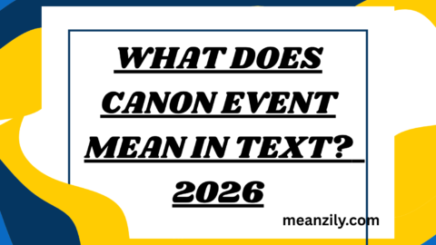 What Does Canon Event Mean in Text?
