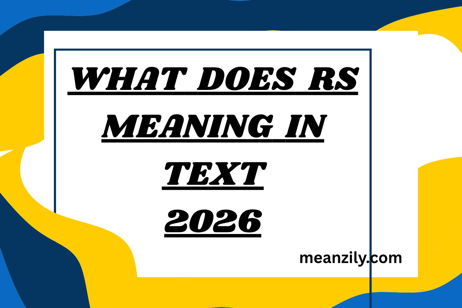 Rs Examples What Does rs Meaning in Text? Real Meaning Examples & Social Media Use 2026