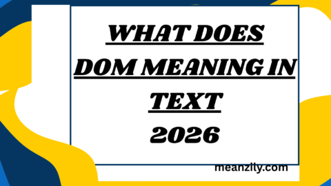 What Does Dom Meaning in Text