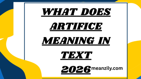 What Does Artifice Meaning in Text