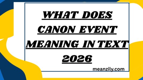 What Does Canon Event Meaning in Text